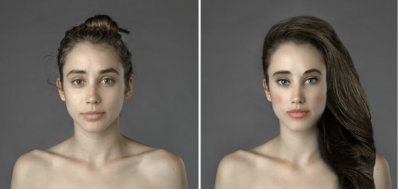 Illustration for article titled Woman photoshopped to fit the definition of beauty in 25 countries